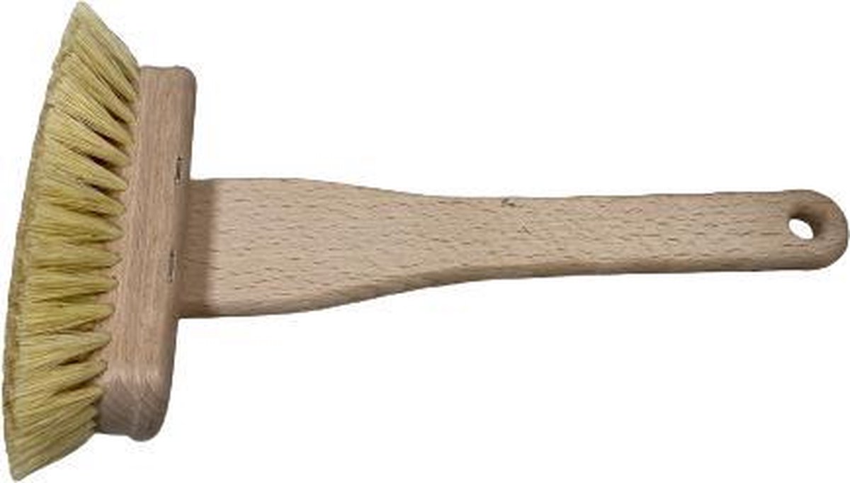 Goedkoopste Badkuipborstel, -schrobber van natuurlijke materialen fiber beukenhout met steel lengte 27 cm
