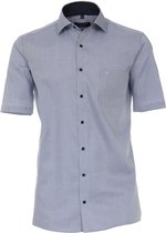 Casa Moda Heren Overhemd Blauw Oxford Korte Mouwen Comfort Fit - 43