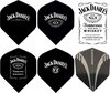 Afbeelding van het spelletje ABC Darts - Jack Daniels Dartflight set - 5 set