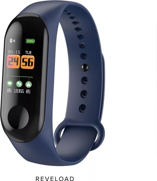 Omgaan Doorbraak woede Reveload smartwatch - Fitbit - Hartslagmeter Horloge - Stappenteller -  Smart Bracelet... | bol.com