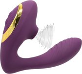 Quarrel Intense Luxe Vibrator voor G-spot & Clitoris - 2 in 1 Paars -  Vibrators voor vrouwen Koppels - Dildo met Zuigeffect - 20 standen - Oplaadbaar - Luchtdruk - Sextoys - Eroti