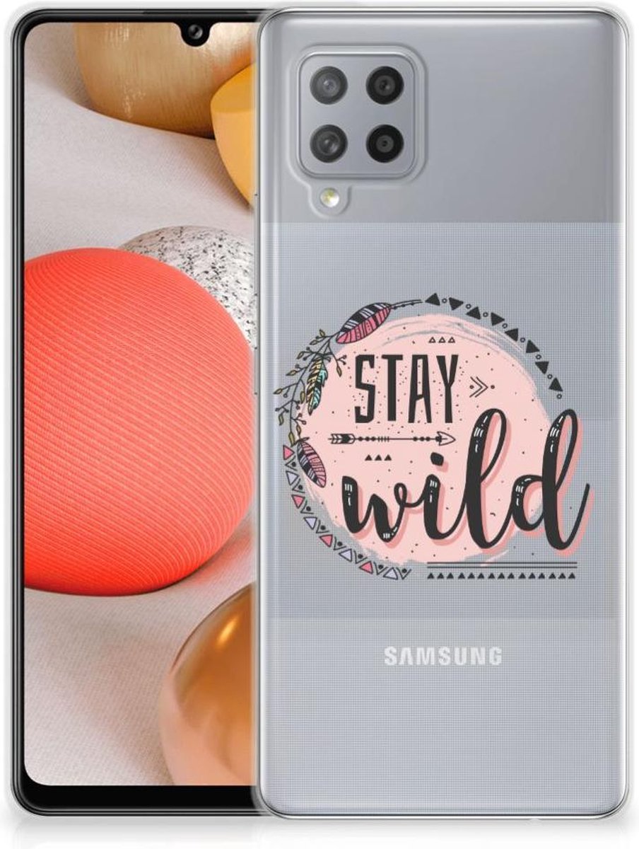 Samsung Galaxy A42 Telefoonhoesje met Naam Boho Stay Wild