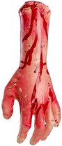 Bloedende Hand 30 cm PVC  | Halloween | Hand Bloed|