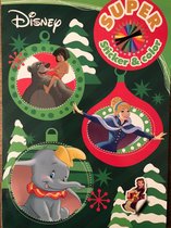 kleurboek  voor kinderen met mooie disney kleurplaten marie Bambi Pinokkio dombo - leuke kerst stickers - kerst kleurboek -