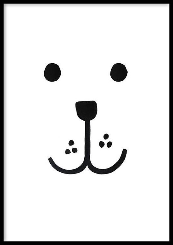 Poster Ours polaire - 30x40 cm - Poster Animaux - WALLLL