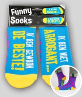Funny socks - Ik ben niet arrogant