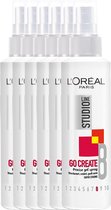 6x L'Oréal Studio Line Go Create Gelspray 150 ml