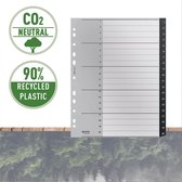 Leitz Recycle Index Tabs 1-20 Plastic A4 Tabbladen - Extra Breed - 90% Gerecycled Plastic, Klimaatneutraal En 100% Recyclebaar - Duurzaamheid - Voor Kantoor En Thuiswerken - Ideaal Voor Thuis