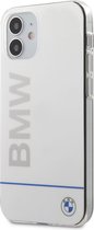 BMW hoesje achterkant voor iPhone 12 mini silicon- wit