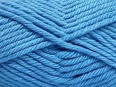 Bulky breigaren dik 100gram kleur baby blauw – 100% acryl garen voor haken en breien – knitting yarn pakket 4 bollen 400gram in pakket