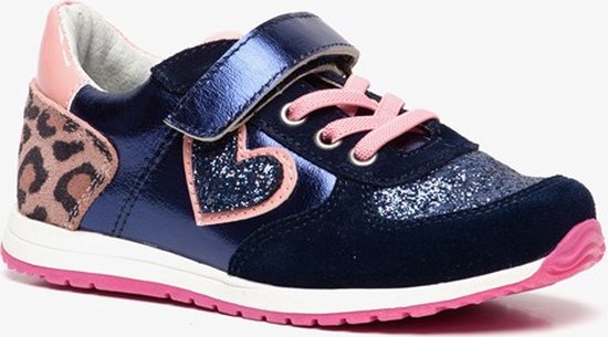 privacy emmer grillen TwoDay leren meisjes sneakers - Blauw - Maat 32 | bol.com