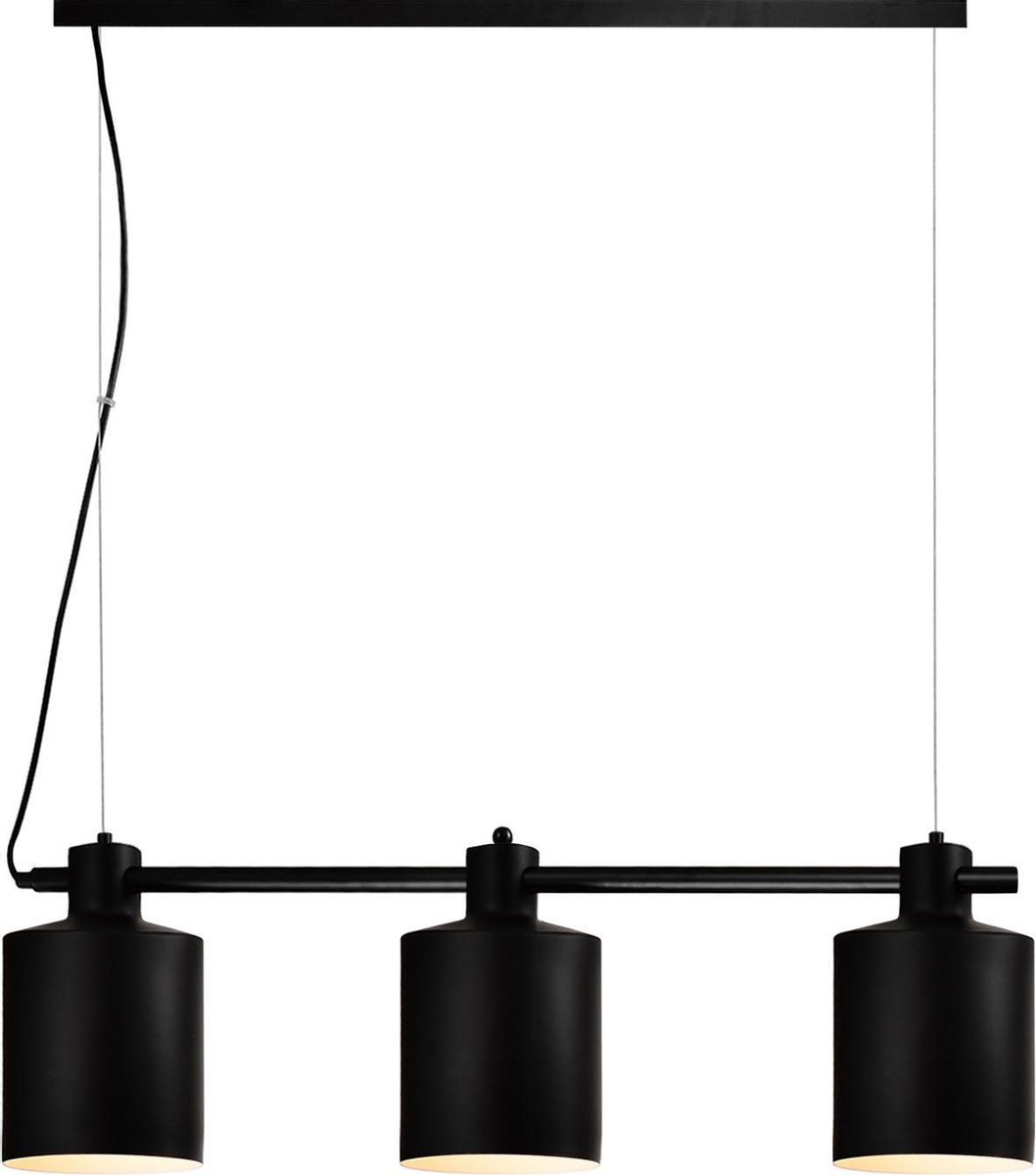 QUVIO Hanglamp 3-lichts ronde kap - QUV5062L-BLACK
