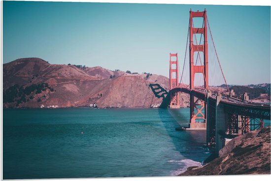 Forex - Golden Gate Bridge vanaf de Zijkant - San Francisco - Foto op Forex