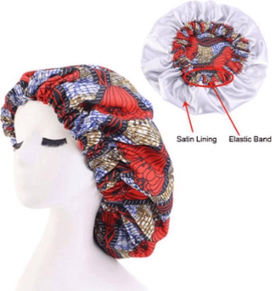 Slaapmuts – Hair Bonnet – Haar bonnet van Satijn – Satin bonnet – Satijnen  slaapmuts –... | bol.com