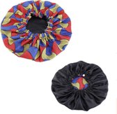 Slaapmuts – Hair Bonnet – Haar bonnet van Satijn – Satin bonnet – Satijnen slaapmuts – Nachtmuts voor krullen – Afrikaanse print - Slaapmuts voor krullen – Haarverzorging - Haarbes