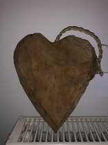 Houten hart ( decoratie voor in huis )