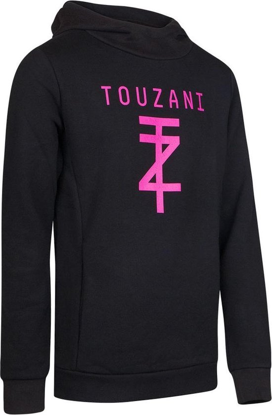 Touzani TZ Hoodie Jr. Black Magenta 80 Cotton 20 Polyester Maat 140 bol