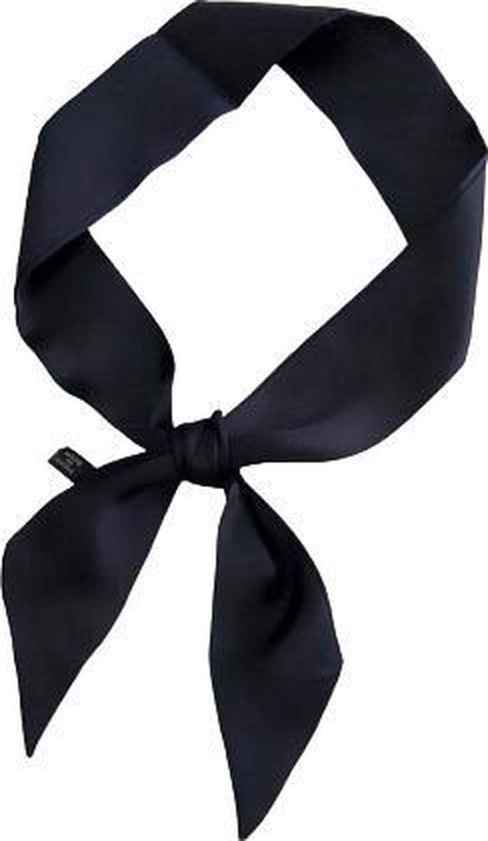 MINIIYOU® Dames Haarsjaaltje Zwart Effen - Haar lint - Haar sjaal - Dames haarband
