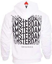 Amsterdam Originals Hoodie Wit maat Medium Amsterdam Liesdelsluis