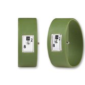 TOO LATE - siliconen horloges - Analog - Army green - Polsmaat L