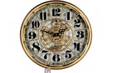 Clock Gear Ø46cm Copper - industriële klok - klok met tandwielen