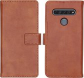 iMoshion Luxe Booktype LG K61 hoesje - Bruin