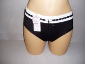 Dames slips 3 pack Fine women katoen met bamboe zwart XXL