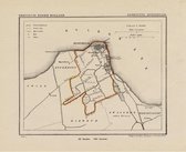 Historische kaart, plattegrond van gemeente Medemblik in Noord Holland uit 1867 door Kuyper van Kaartcadeau.com