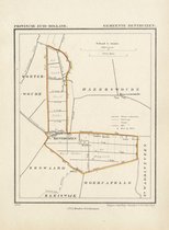 Historische kaart, plattegrond van gemeente Benthuizen in Zuid Holland uit 1867 door Kuyper van Kaartcadeau.com