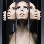 Fotokunst 'Mirrors' - Hoogste kwaliteit 3mm. Galerie- Plexiglas met 3mm. Dibond - Blind Aluminium Ophangsysteem - inclusief verzending