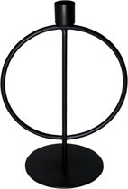 Kaarsenhouder - Boog - Branded By - Zwart  - 22 cm