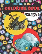 Coloring Book for Kids & Toddlers: Planes and Cars, ...