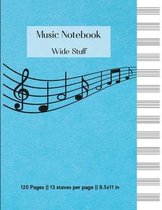 Music Notebook - Wide Staff