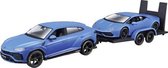 Lamborghini Urus + Lamborghini Huracán modelauto 1:24