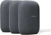 Google Nest Audio - Charcoal - 3-pack