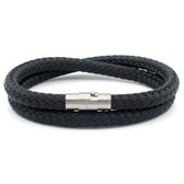 Wiyer Bracelets Touwarmband - Black - 6 mm - M/L