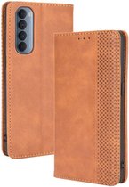 Oppo Reno 4 Pro 4G Hoesje Retro Portemonnee Book Case Bruin