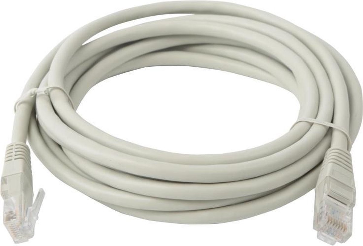 Netwerkkabel - Internetkabel - Aigi Atryn - Cat6 UTP Kabel RJ45 - 3 Meter - Koper - Grijs