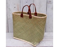 Geschenkset - Cadeaupakket - Valentijn - Tas - Zeegras - Houten - Hart - Riet - Kerstpakket