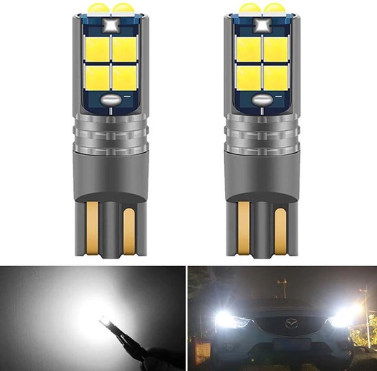 High Power LED T10 Wit - W5W Verlichting (set) [Stadsverlichting -  Parkeerverlichting... | bol.com