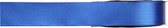 1x Hobby/decoratie blauwe satijnen sierlinten 1 cm/10 mm x 25 meter - Cadeaulint satijnlint/ribbon - Striklint linten blauw