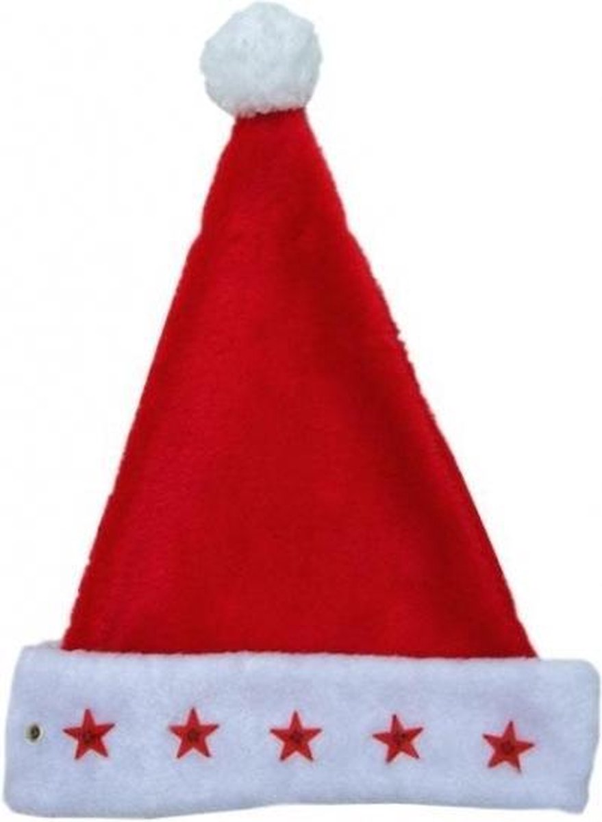 Chapeaux de Noël en peluche rouge pour femme avec nœud