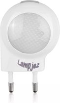 Nachtlampje met Licht Sensor - Wit - LED Verlichting - Beweegsensor - Stopcontact - Kinderen & Baby - Babykamer - Ovaal - Lampjez  - Lampje - Dag/Nacht Sensor - Duurzaam