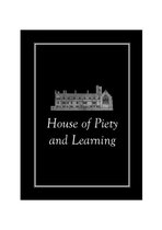 House of Piety and Learning