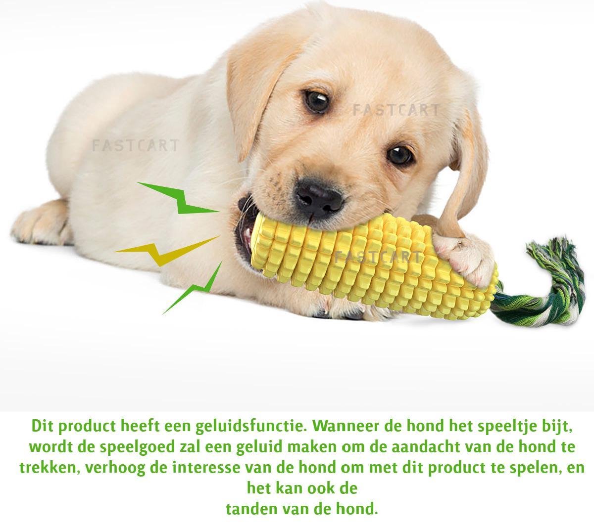 Mais vorm Hondenspeelgoed Rubber Honden Honden tanden cleaner