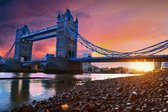 Schilderij Londen Tower Bridge 180 x 120 - Pixello - Canvas - Schilderijen op canvas - Unieke canvaskunst designs