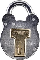 Squire Old English 440 - Hangslot - Slot - Slot met Sleutel - Klassiek - Zilver/Goud