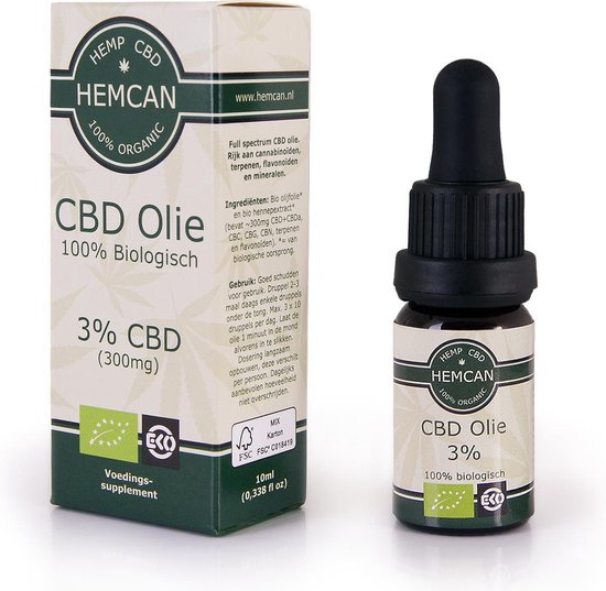 Biologische CBD Olie 3 300mg CBD