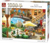 King legpuzzel 1000 stukjes - Barcelona - City Collection 68 x 49 cm legpuzzels voor volwassen