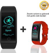 E-Quality® Activity Tracker – Hartslagmeter – Stappenteller – Fitbit Alternatief – Touchscreen –Cadeautip